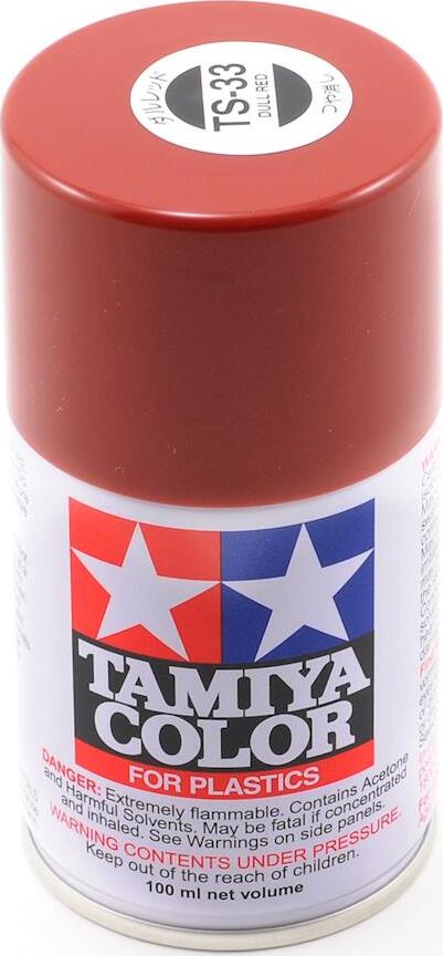 Tamiya TS-33 Dull Red Lacquer Spray Paint (100ml)