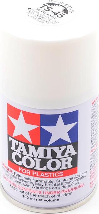 Tamiya TS-45 Pearl White Lacquer Spray Paint (100ml)