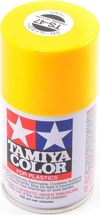 Tamiya TS-47 Chrome Yellow Lacquer Spray Paint (100ml)