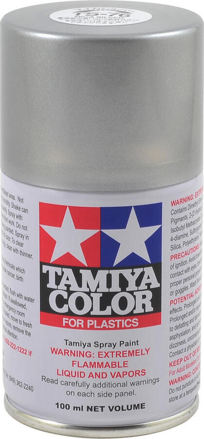 Tamiya TS-76 Mica Silver Lacquer Spray Paint (100ml)