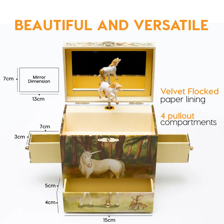 Unicorn Large Jewelry Box