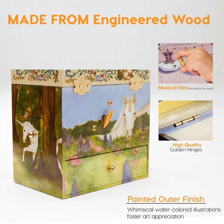 Unicorn Large Jewelry Box