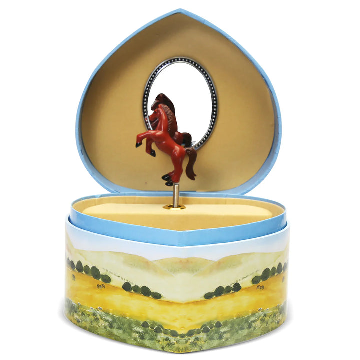Love Of Horses Heart Jewelry Box