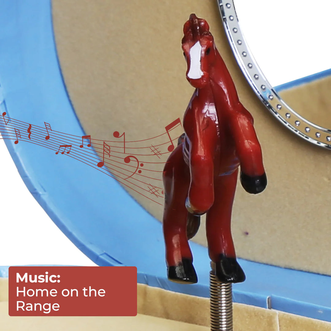 Love Of Horses Heart Jewelry Box