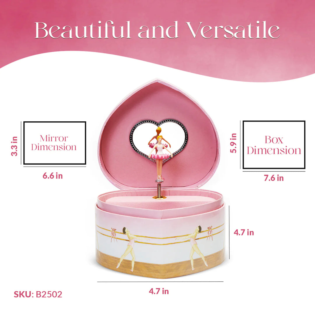 Ballerina Heart Music Box