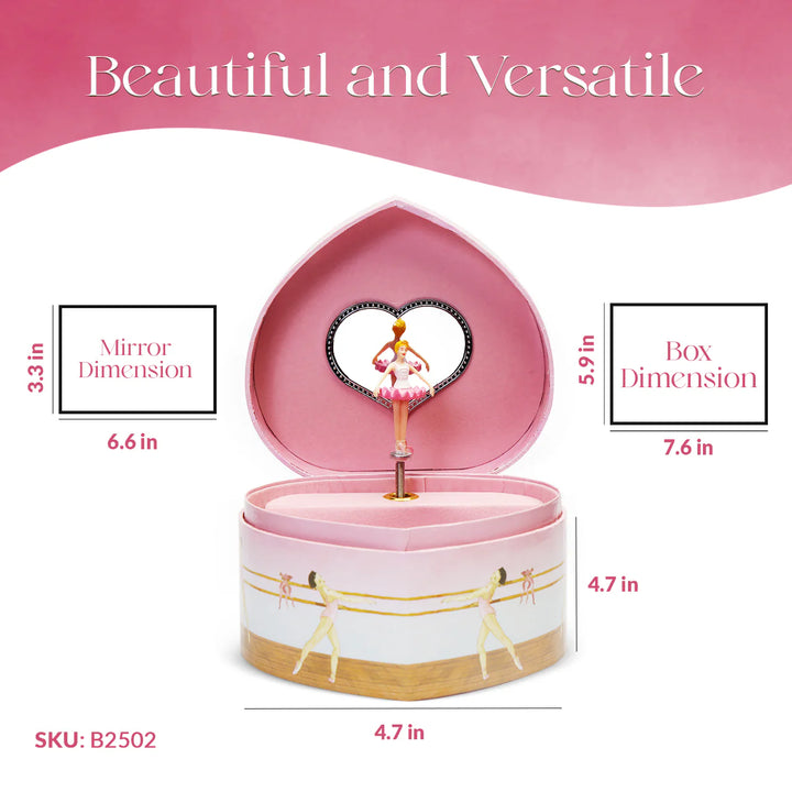 Ballerina Heart Music Box