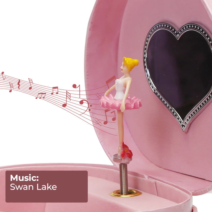 Ballerina Heart Music Box
