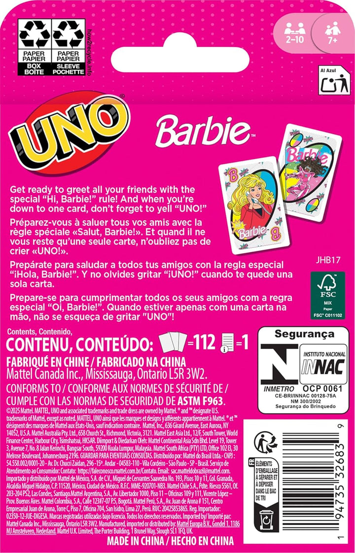 Uno Barbie Refresh