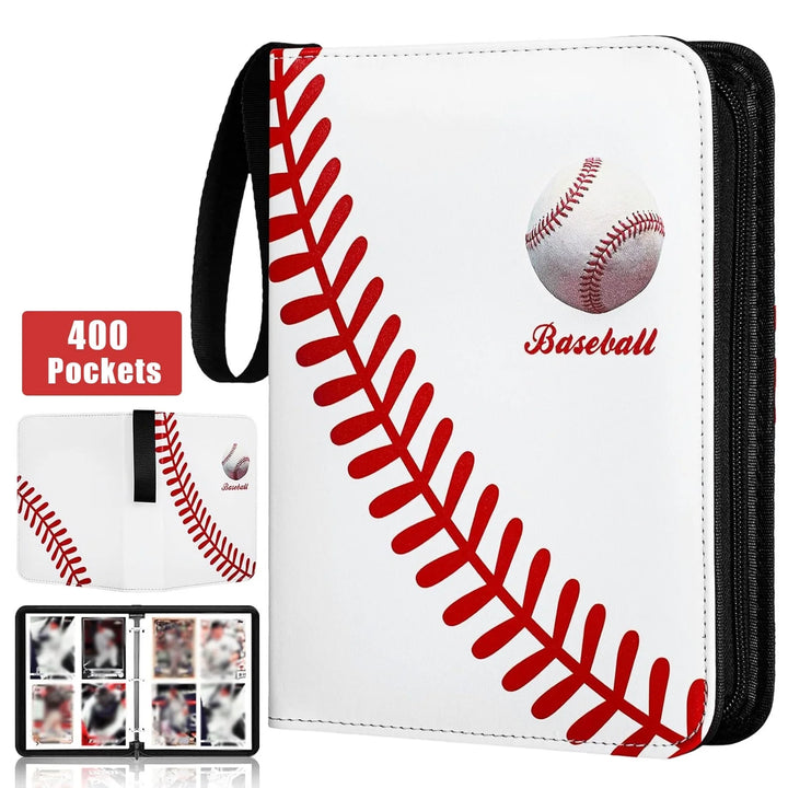 4 Pocket Baseball Card Zipper Binder