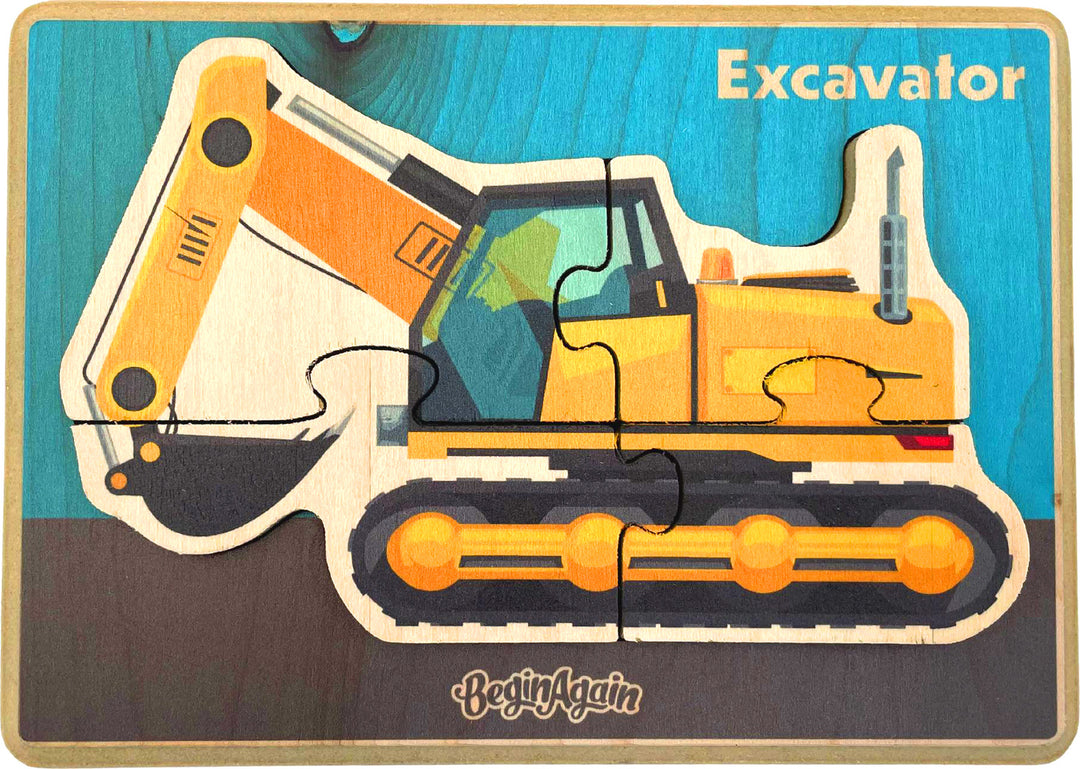 Construction Vehicle Puzzle - Excavator