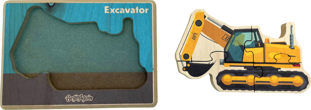 Construction Vehicle Puzzle - Excavator