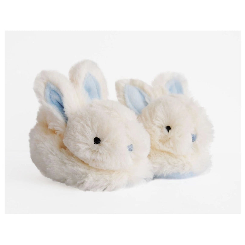 Blue Bunny Booties W/Rattle