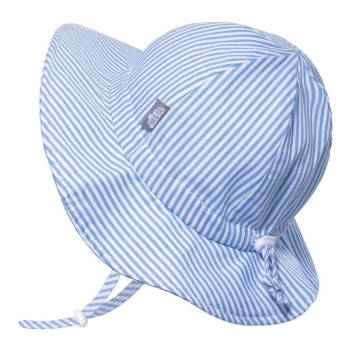 Blue Stripe Medium Floppy Sun Hat