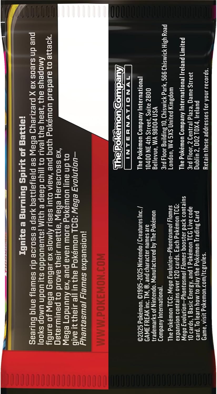 Pokemon Phantasmal Flames Booster Pack Individual