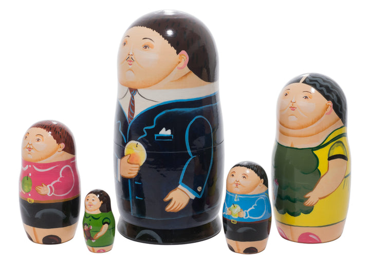 Fernando Botero 5Pc Nesting Doll 6In