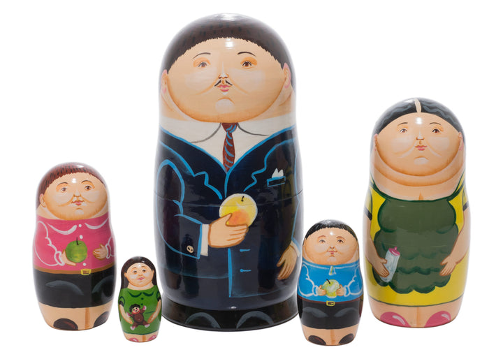 Fernando Botero 5Pc Nesting Doll 6In