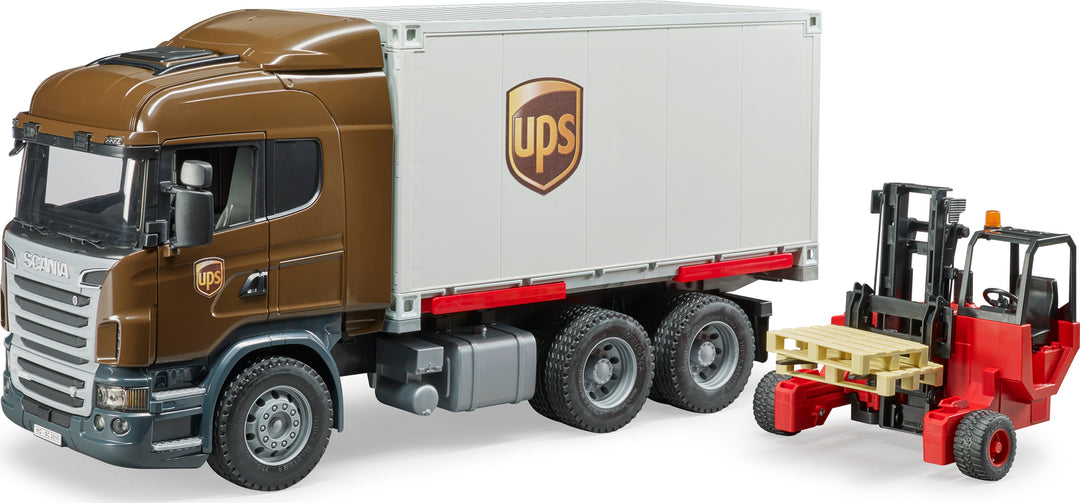 SCANIA R-Series UPS logistics truck w forklift