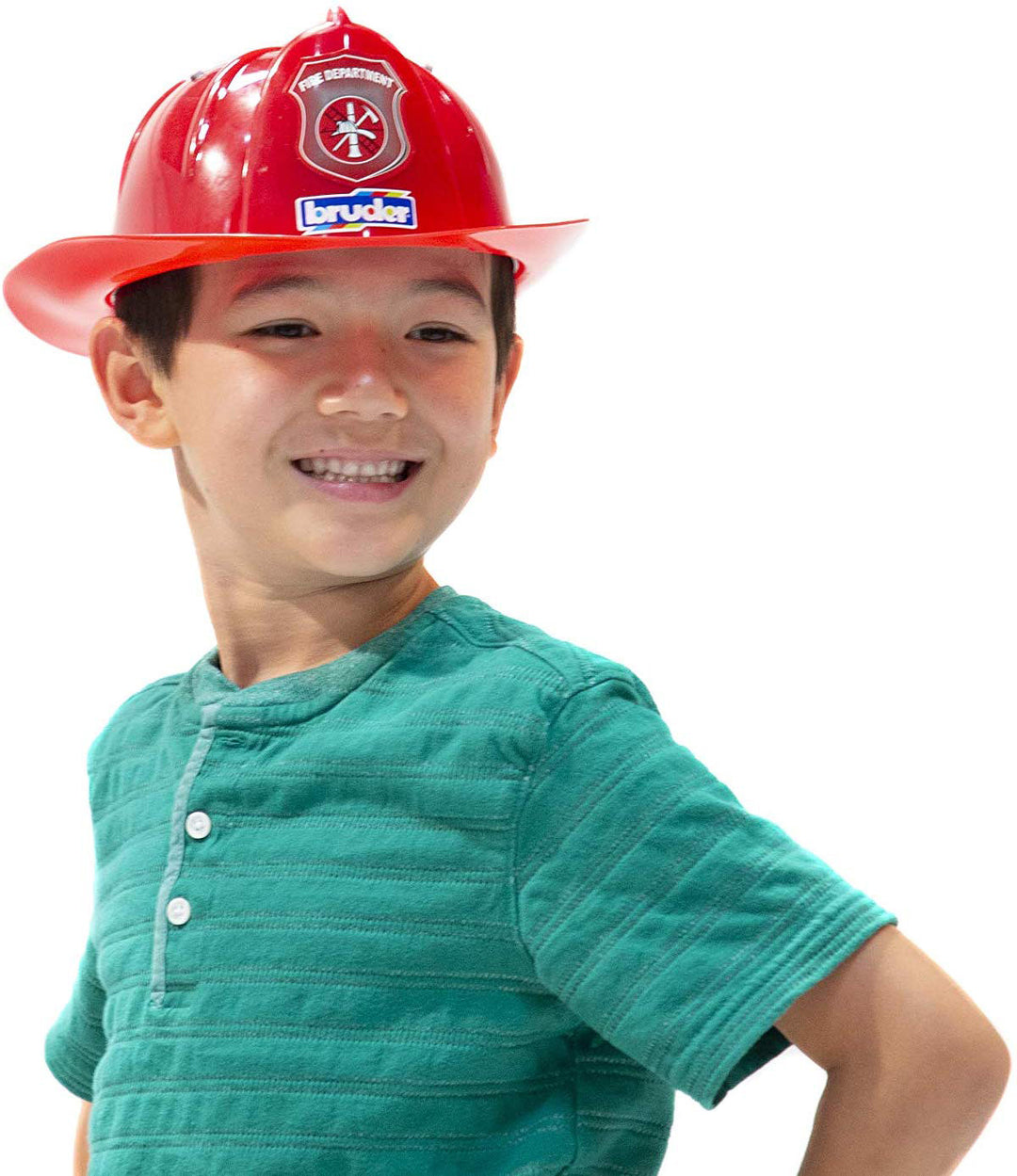 Red fire helmet