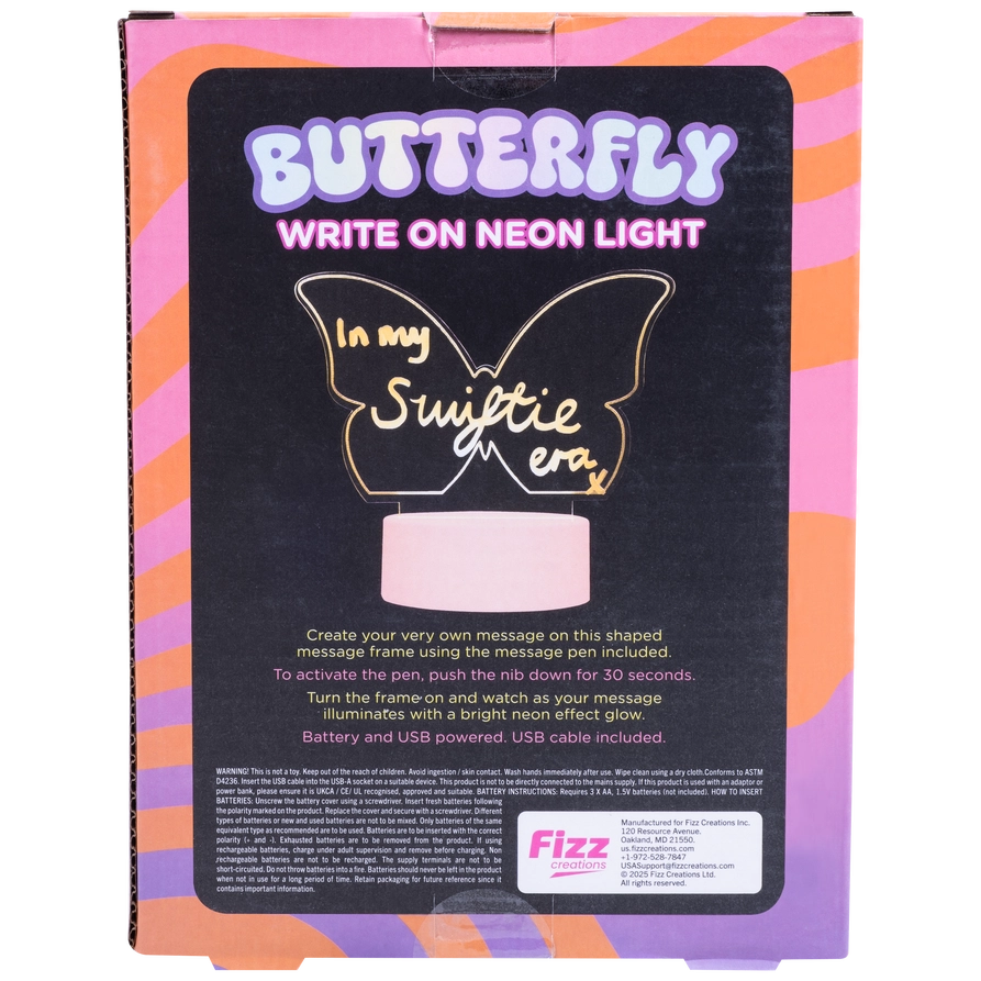 Butterfly Acrylic Light Up Sign