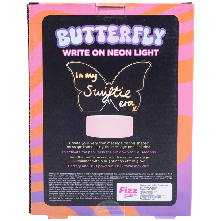 Butterfly Acrylic Light Up Sign