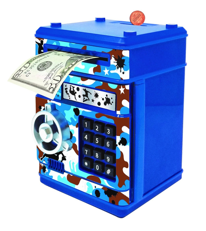 Blue Camo Digital Safe