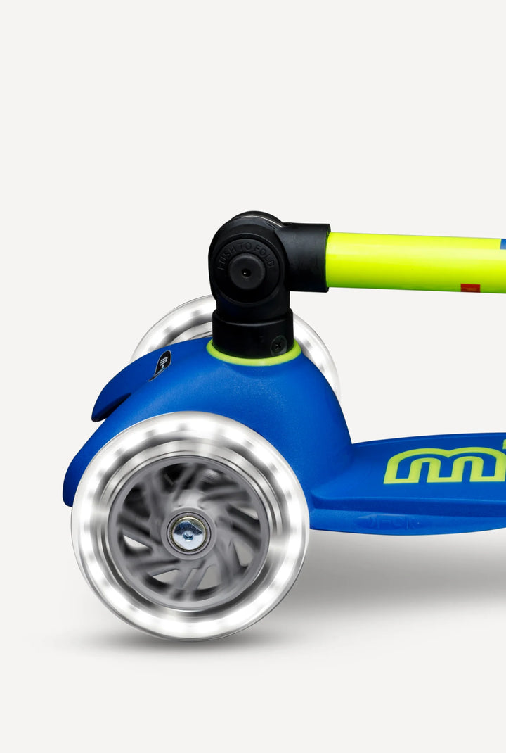 Mini Canary Yellow Led Foldable Scooter
