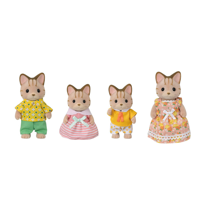 Calico Critters Striped Cat Family