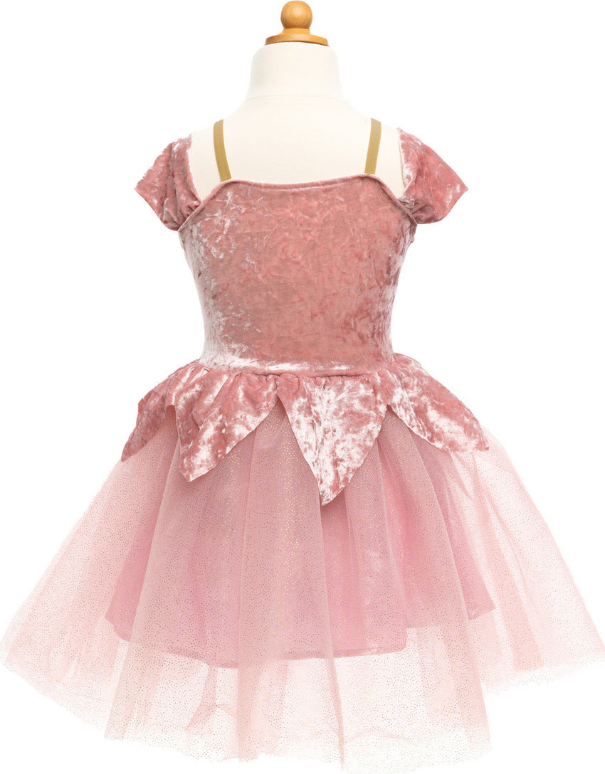 Holiday Ballerina Dress, Dusty Rose (Size 5-6)