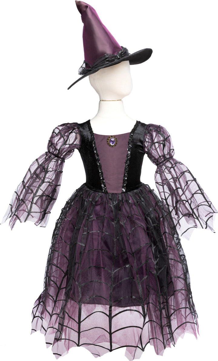 Amethyst the Spider Witch Dress with Hat (Size 5-6)