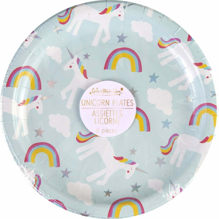 Party Plates - Unicorn Small 7" (8 Pcs)