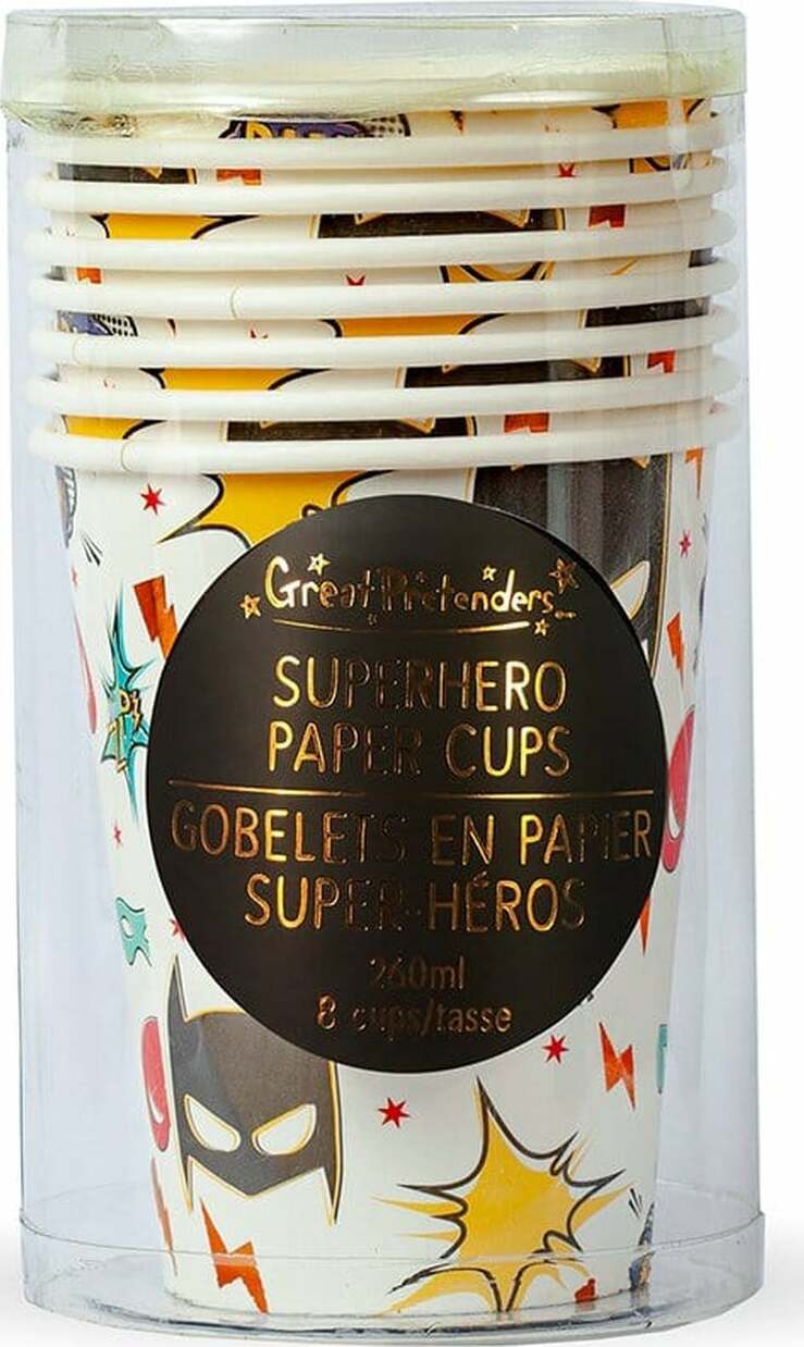 Party Cups - Superhero (8 Pcs)