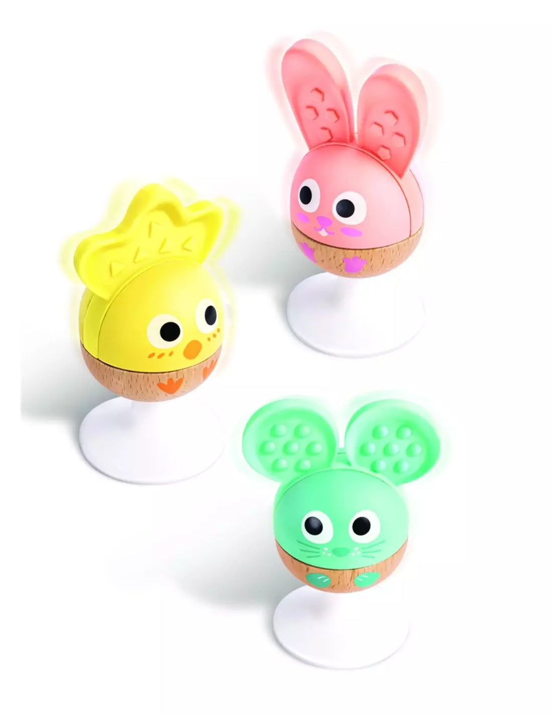 Cheery Critter Rattle Trio