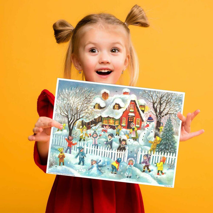Children Playing in Snow Sellmer Advent Calendar