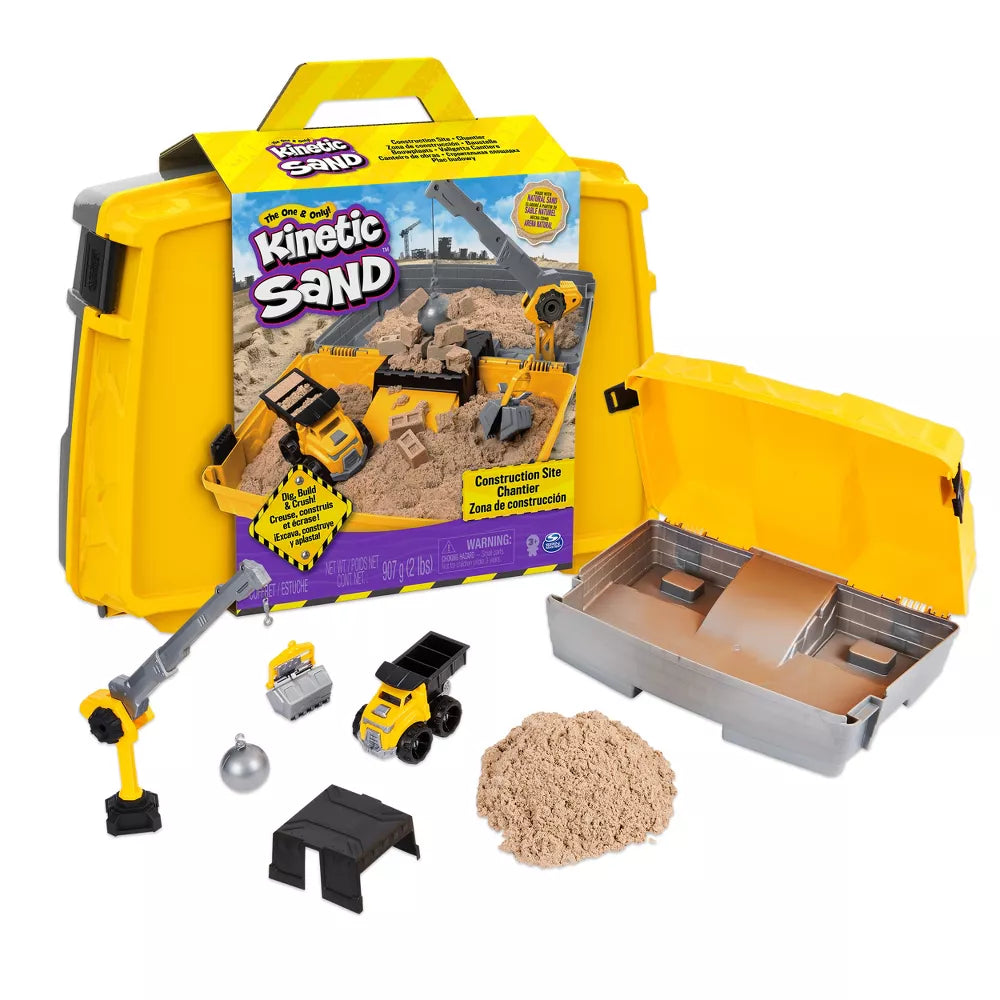 Kinetic Sand Construction Site Folding Sandbox Playset