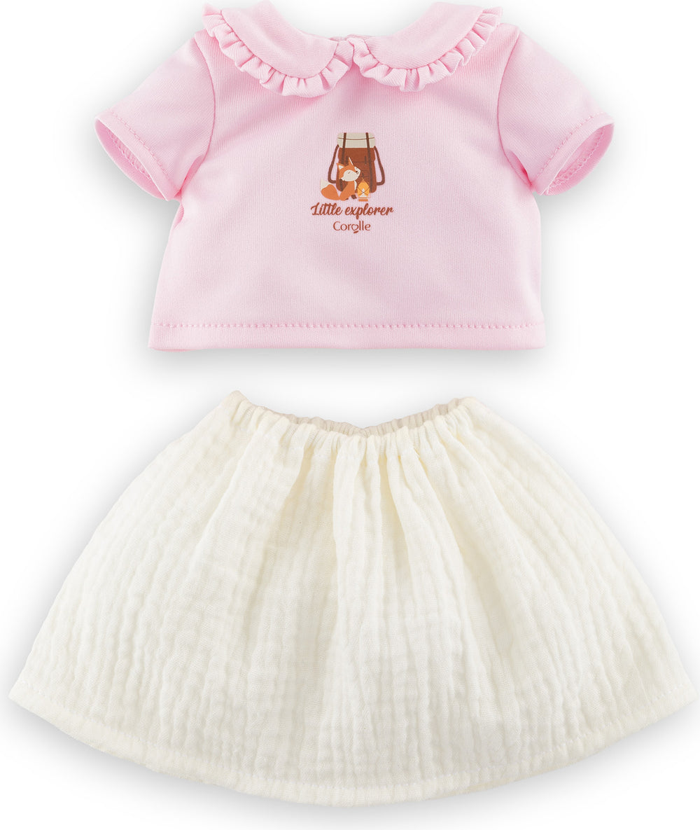 14" T-Shirt & Skirt - Little Explorer