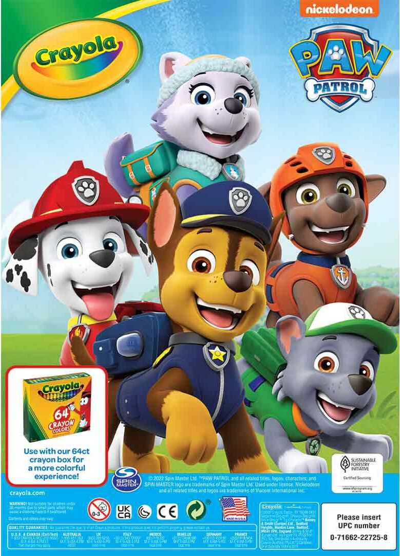 96-Page Coloring Book, Paw Patrol