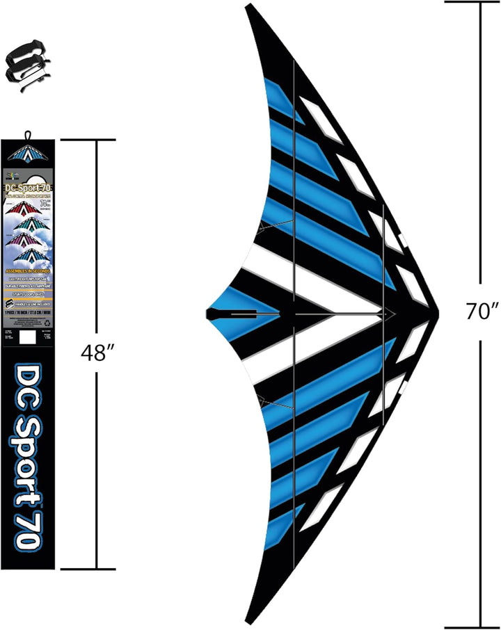 Dual Control Sport Kite 70 Blue