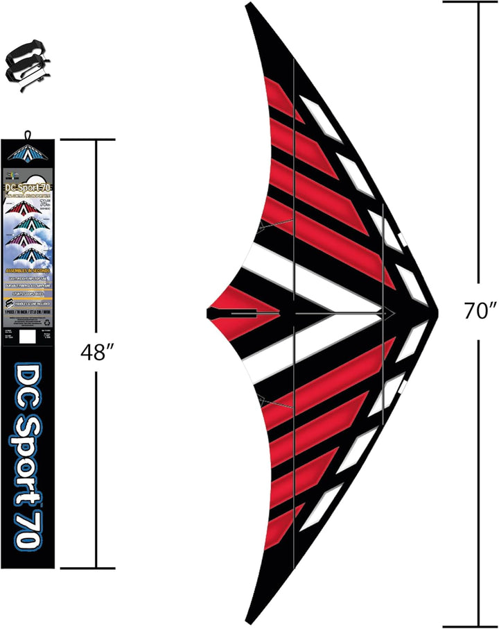 Dual Control Sport Kite 70 Red