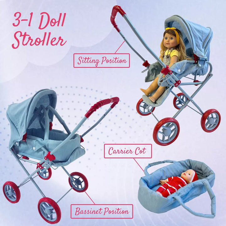 Stroller Bassinet Denim