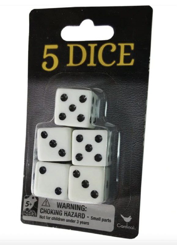 Dice 5/8 5 Pack