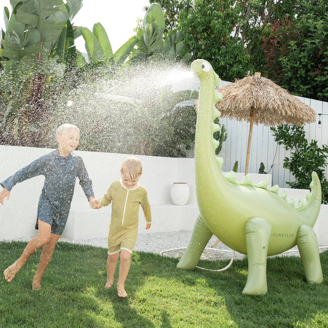 Giant Dino Inflatable Sprinkler Khaki