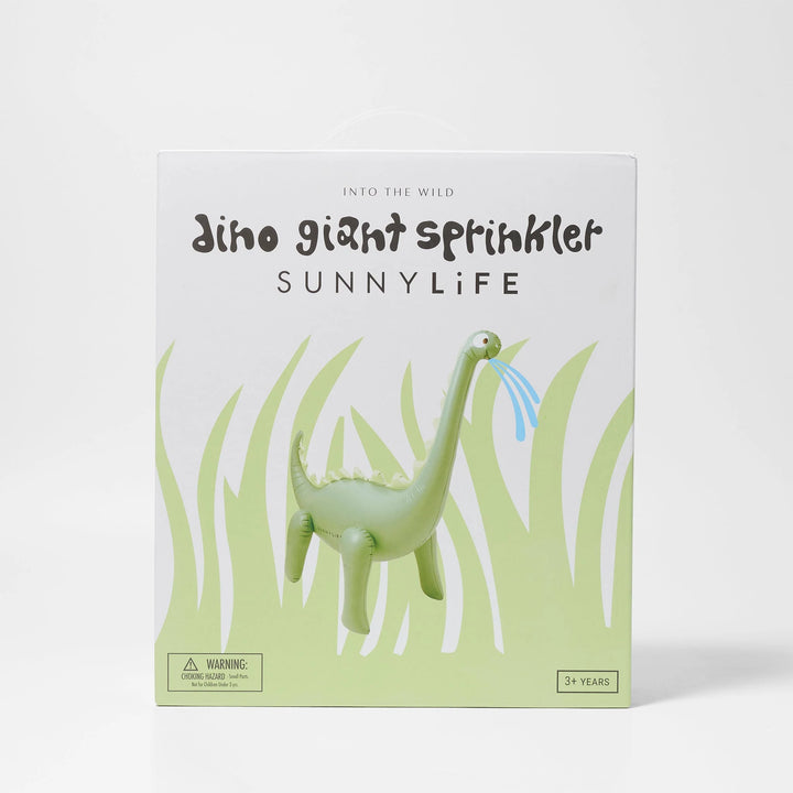 Giant Dino Inflatable Sprinkler Khaki