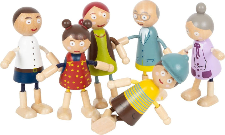 Small Foot Wooden Bending Doll Family