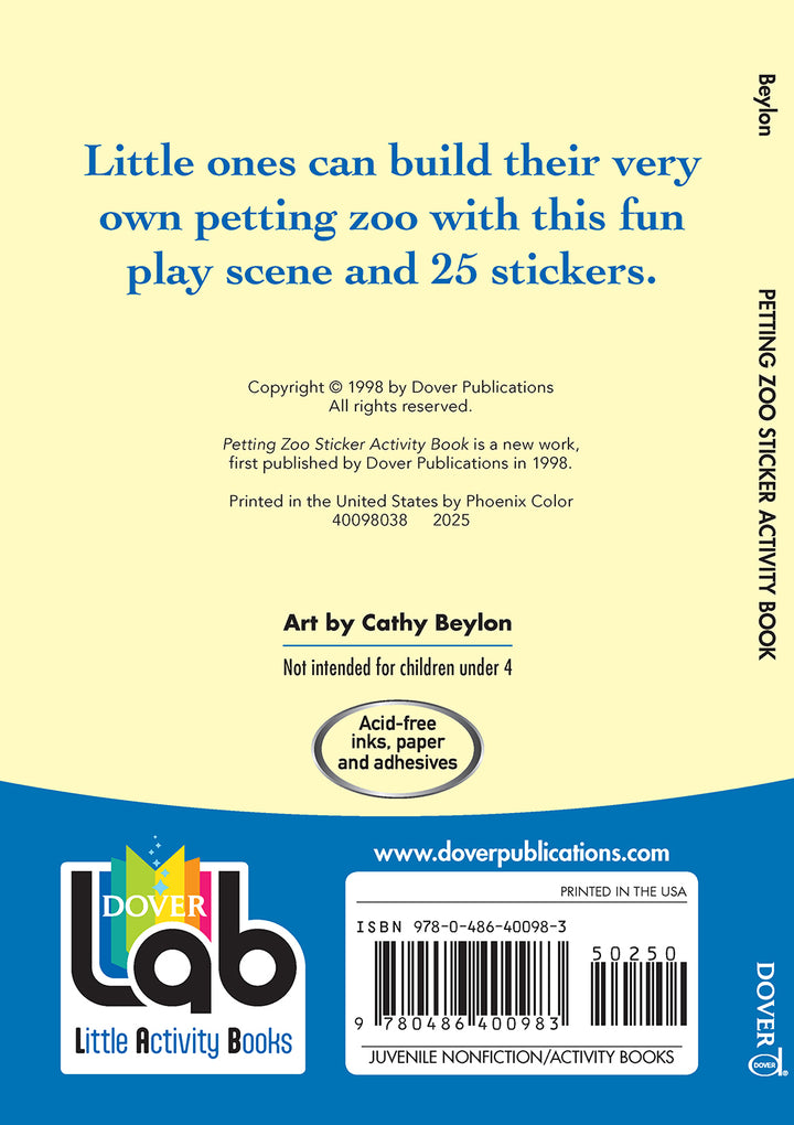 Petting Zoo Sticker Activity Book