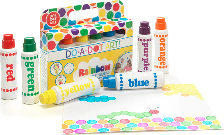 Dot-Art Markers 6-pk Rainbow [Washable]