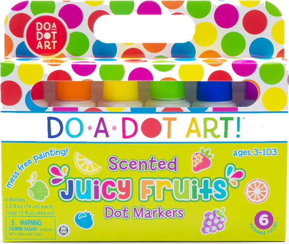 Juicy Fruits Scented 6 Pack Dot Markers