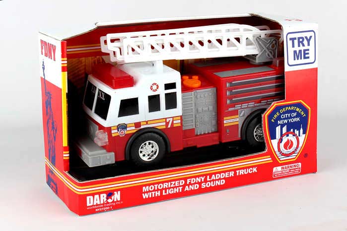 Fdny Motorized Ladder Truck With Lights & Sound