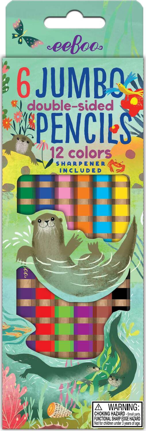 Otters 6 Double-Sided Pencils
