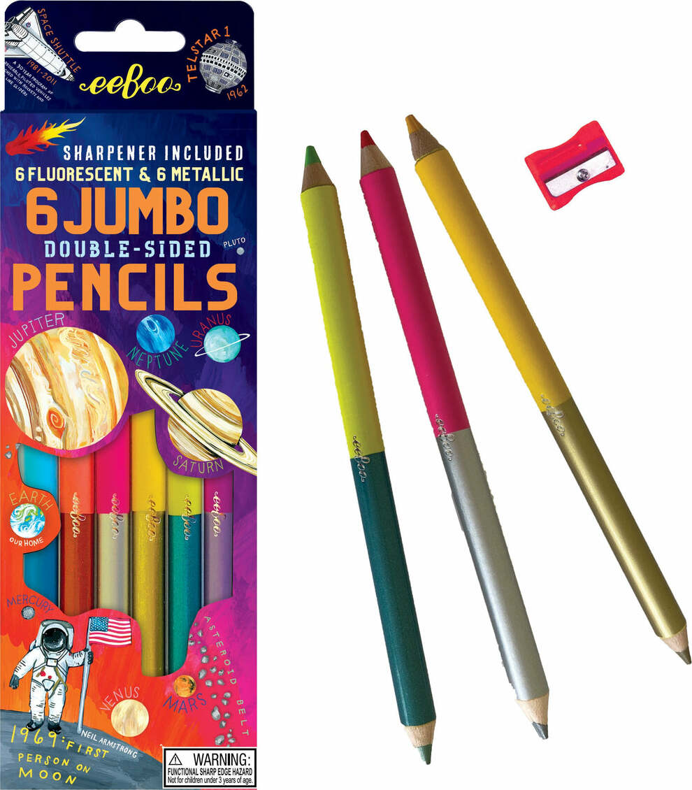 Solar System 6 Jumbo Double Pencils