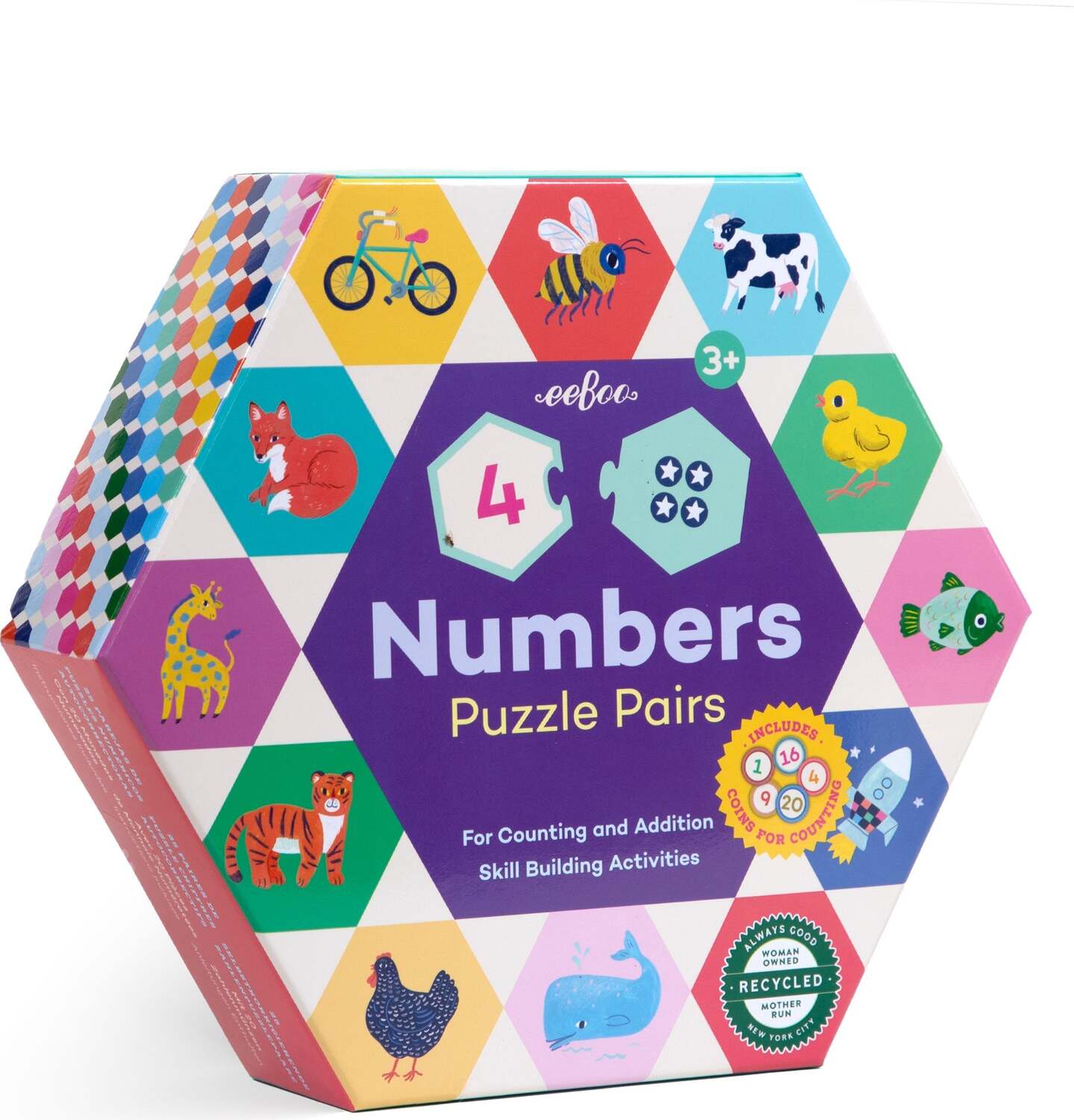 Numbers Hexagon Puzzle Pair – Stevenson's Toys & Games